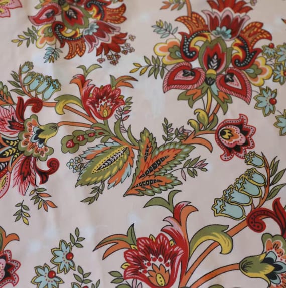 Print jacquard tencel cotton fabric by the yard
