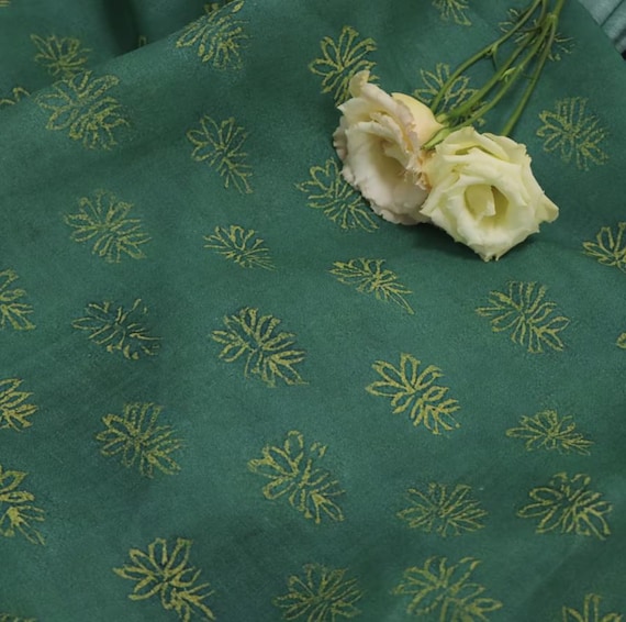 Print ramie fabric by the yard for blouses, dresses,  skirts, clothes fabric