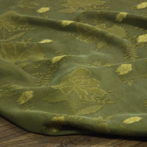 Jacquard cupra cupro fabric by the yard