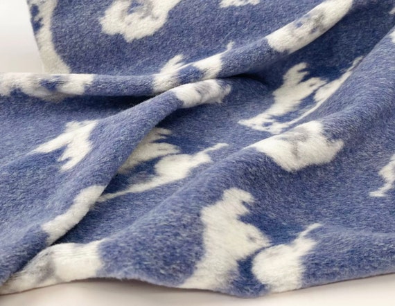 Patterned Knit Wool fabric by the yard