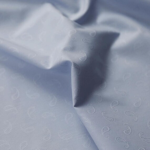 Paisley Jacquard cotton fabric by the yard