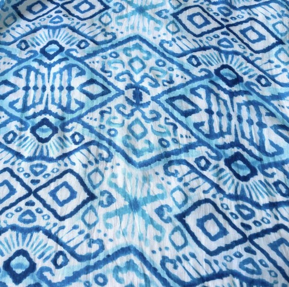 Floral Print ramie fabric by the yard