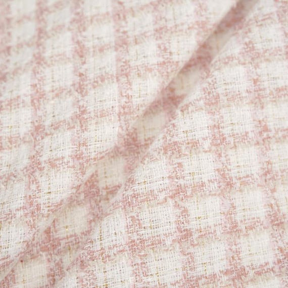 Plaid Tweed fabric by the yard