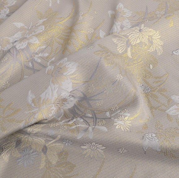 Floral Jacquard Brocade fabric by the yard