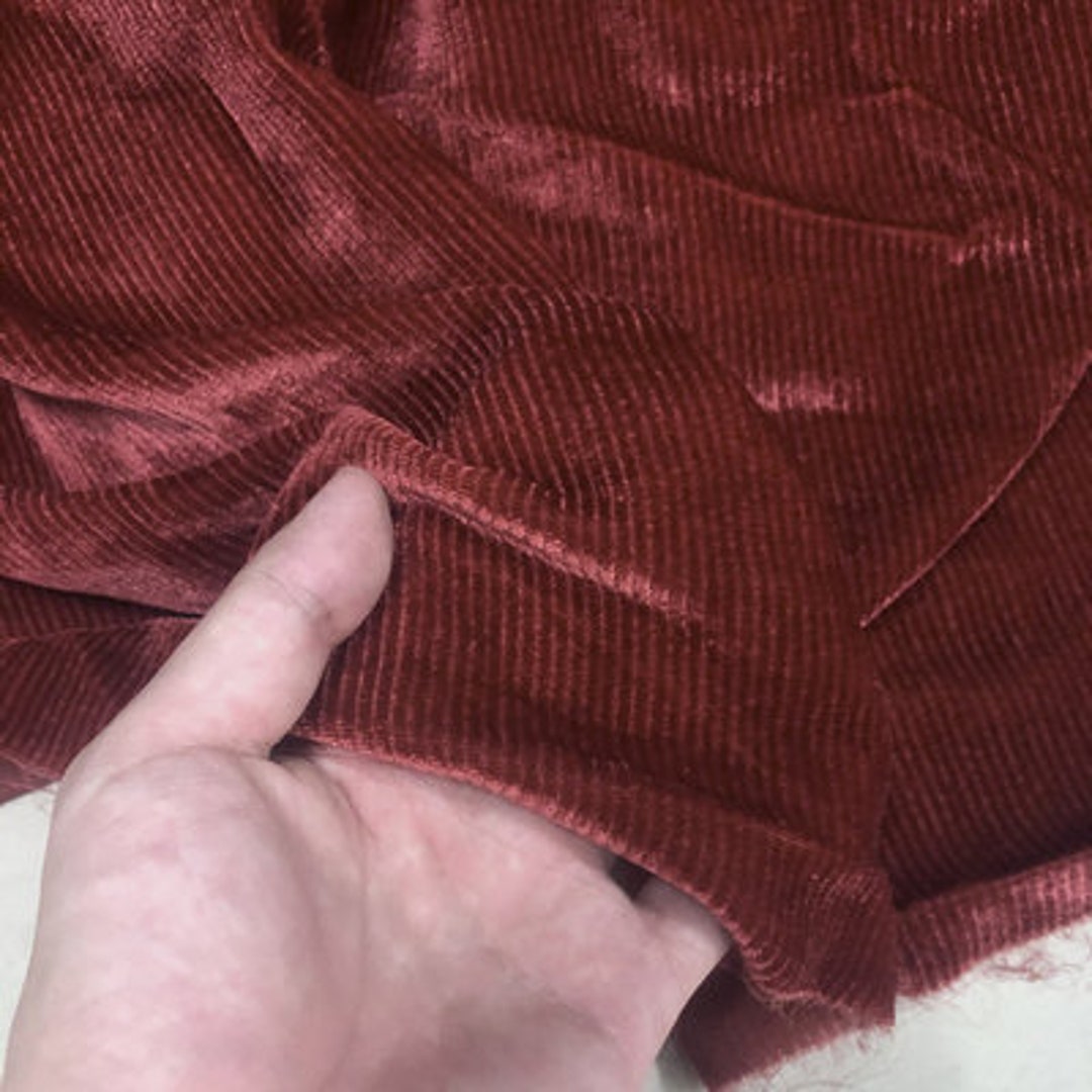 Silk Corduroy Fabric by the Yard Etsy
