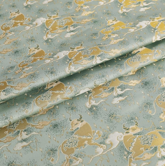 Jacquard Brocade fabric by the yard