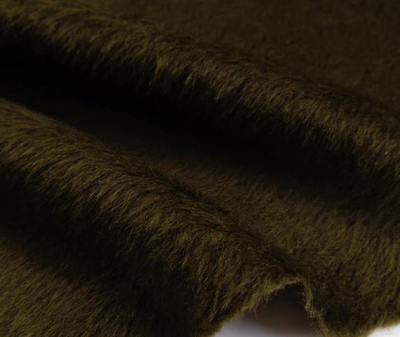 2 Colors Alpaca wool fabric by the yard