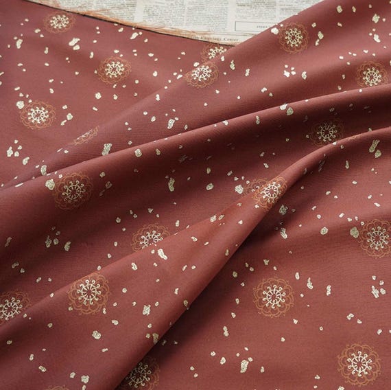 Jacquard brocade fabric by the yard