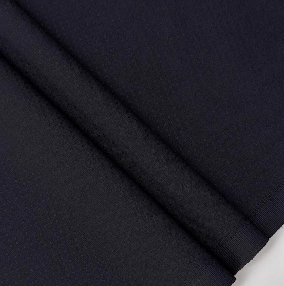 Dotted Jacquard  Worsted Wool fabric by the yard SUITING Fabric