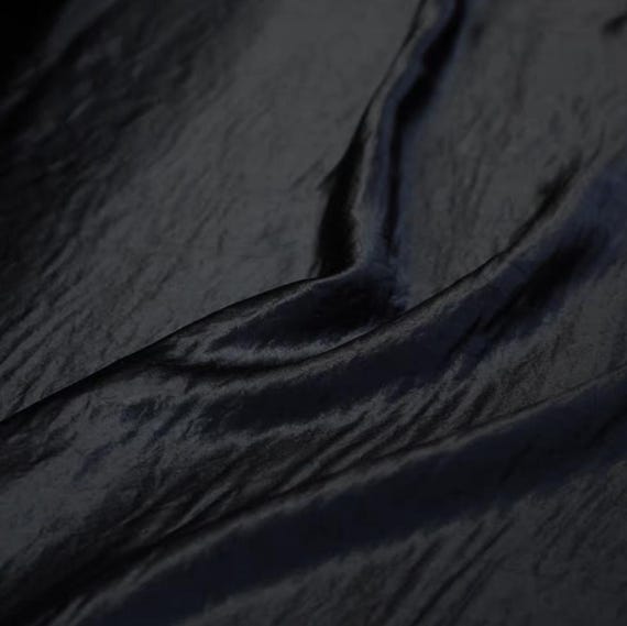 Crinkled Textured Triacetate fabric by the yard