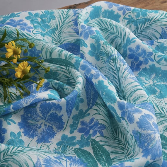 Print ramie fabric by the yard