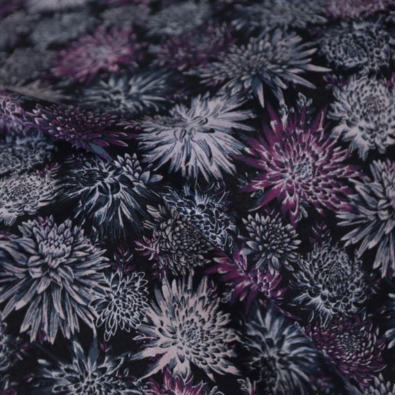 Print linen fabric by the yard