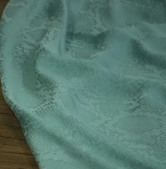 Jacquard cupra cupro fabric by the yard
