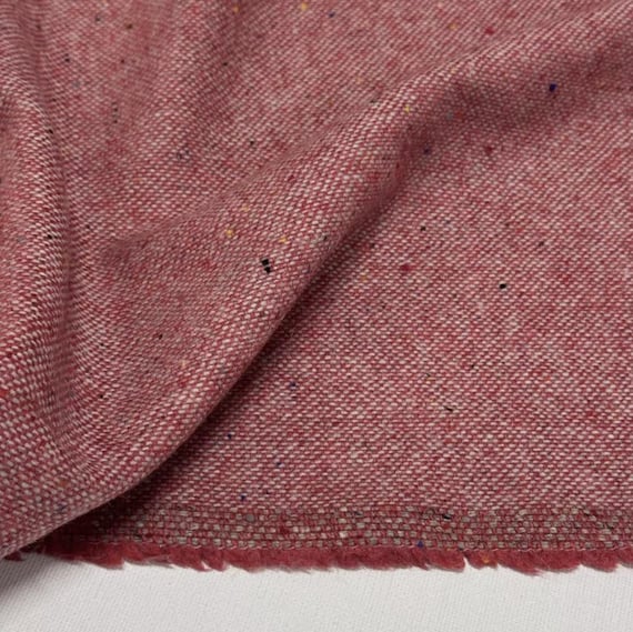 Herringbone wool fabric by the yard