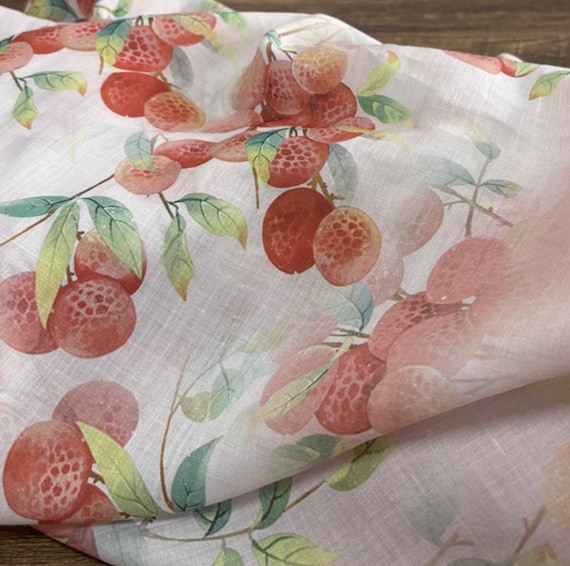 Print ramie fabric by the yard