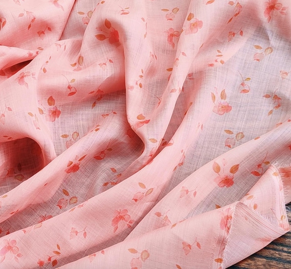 Print ramie fabric by the yard