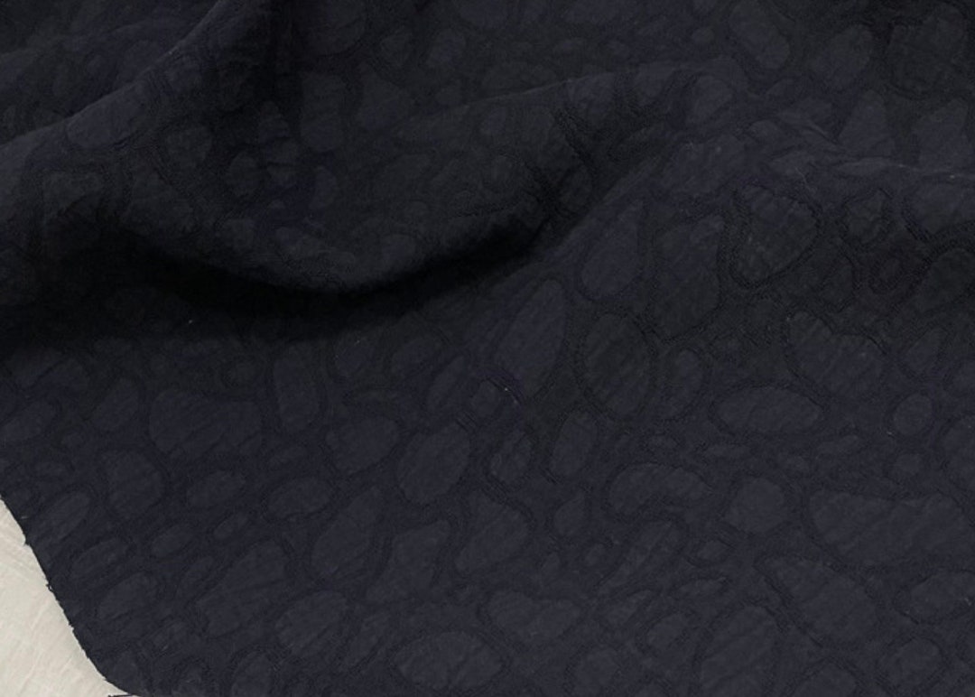 Jacquard Linen Fabric by the Yard Etsy