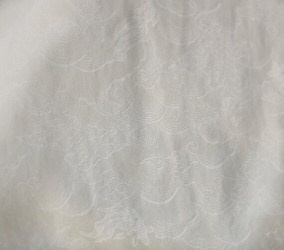 Jacquard silk fabric by the yard