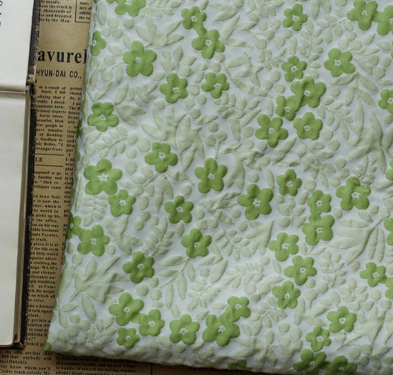 Jacquard brocade fabric by the yard