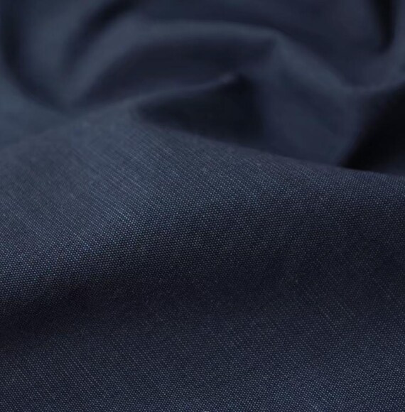 Navy Linen fabric by the yard
