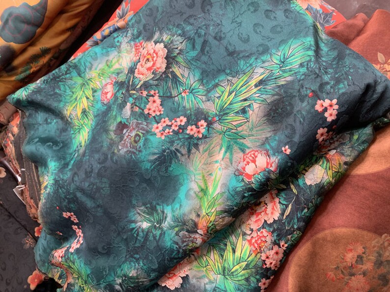 Multi color options Print heavy weight 40mm Silk charmeuse satin fabric by the yard