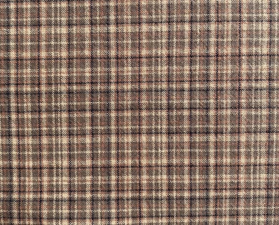 Yarn Dyed Plaid cotton fabric by the yard