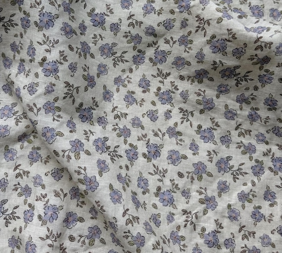 Print linen fabric by the yard