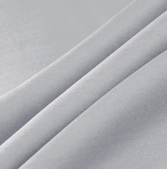 Silk wool satin fabric by the yard