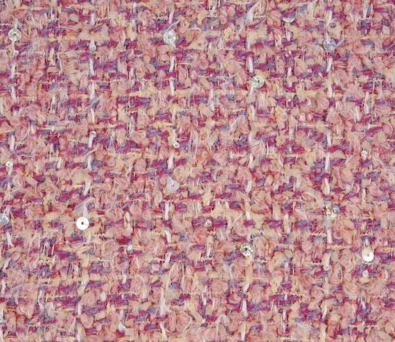 Tweed wool fabric by the yard