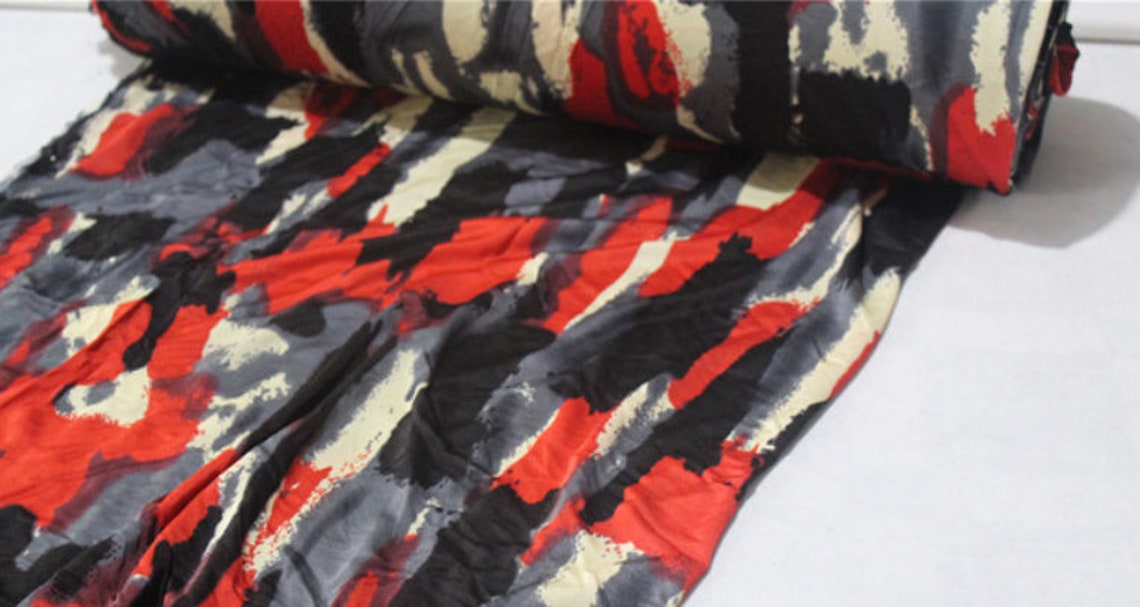 Knit silk jersey fabric by the yard Etsy