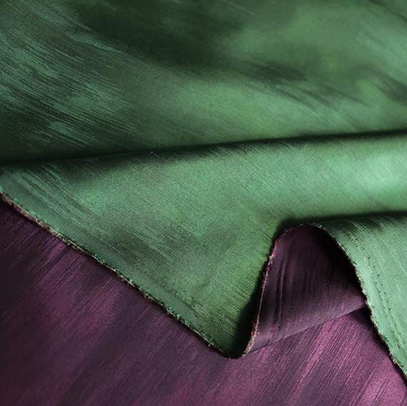 Reversible silk fabric by the yard