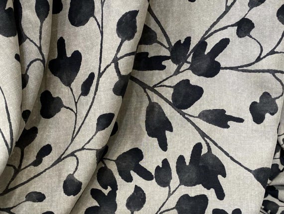 Print lyocell linen fabric by the yard