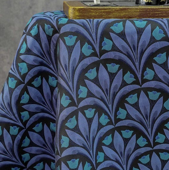 Jacquard brocade fabric by the yard