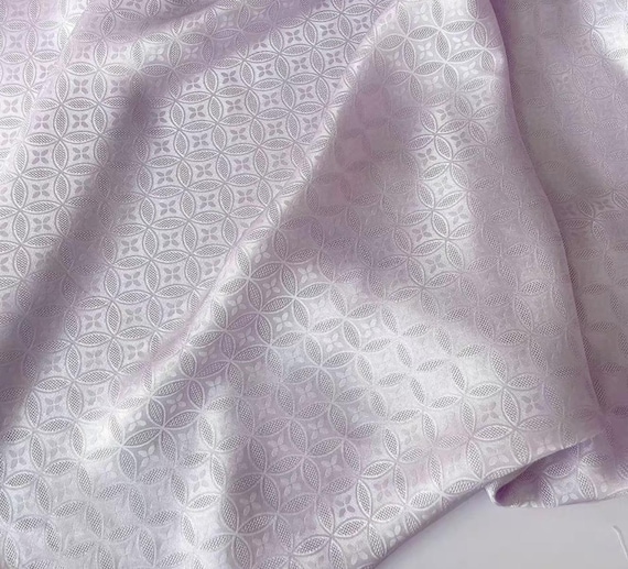 Jacquard silk fabric by the yard