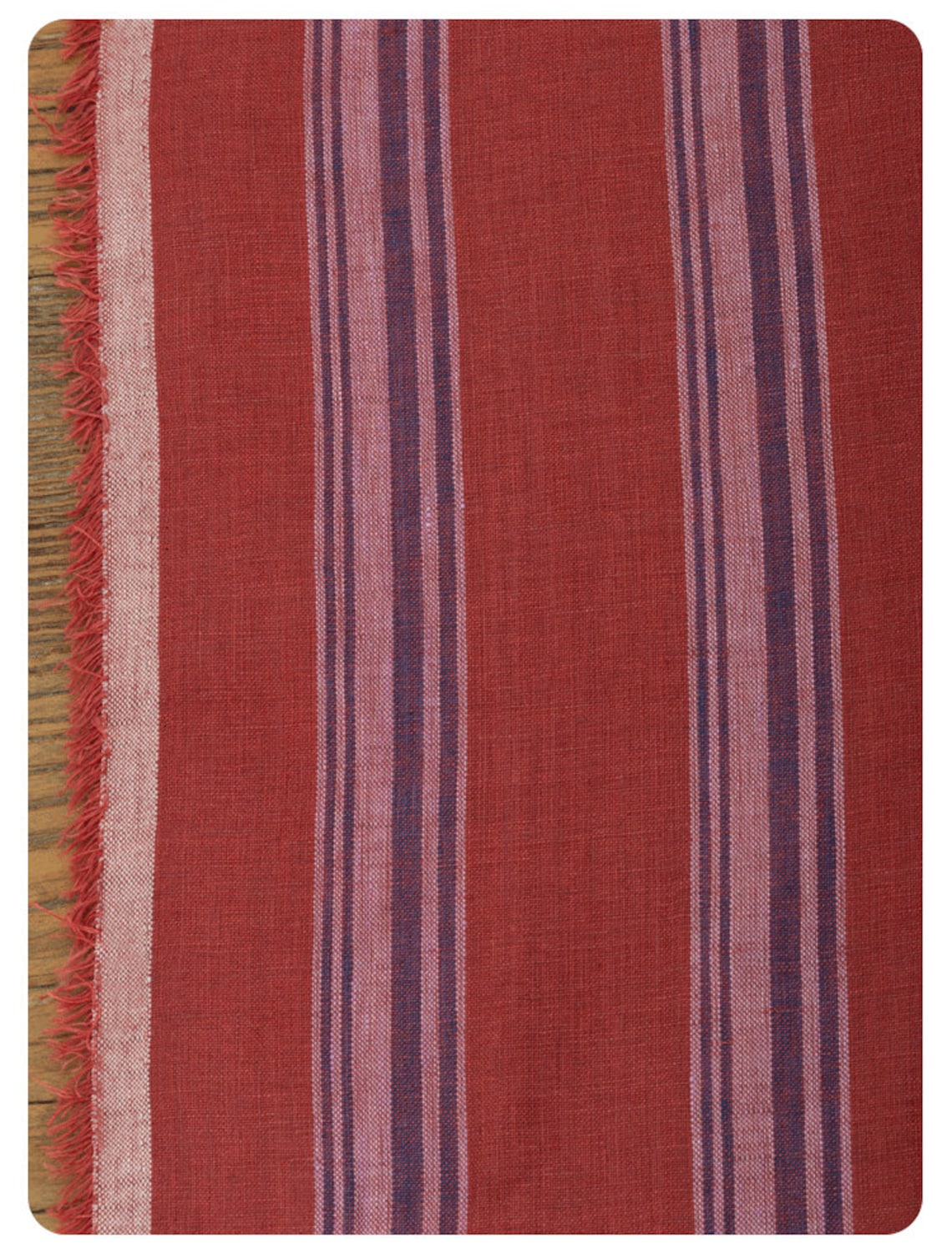 Striped linen fabric by the yard Etsy