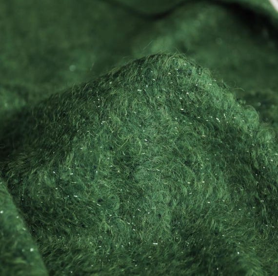 Shimmery Alpaca Wool fabric by the yard