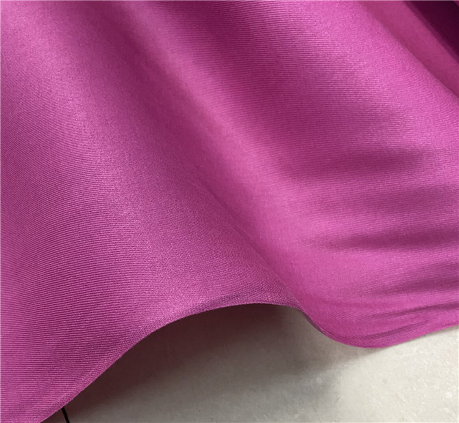 Twill Silk fabric by the yard Etsy