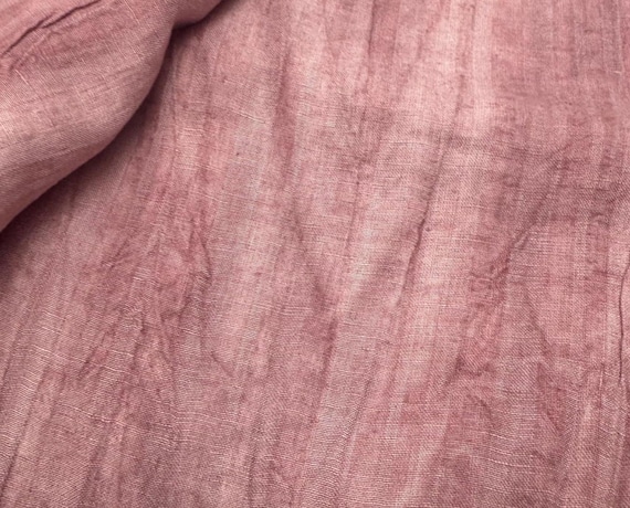 Textured Crinkled Special Dyed Hemp fabric by the yard