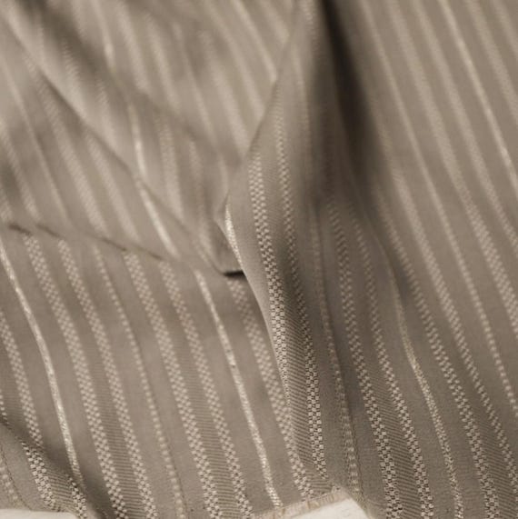 Jacquard Striped tencel cotton fabric by the yard