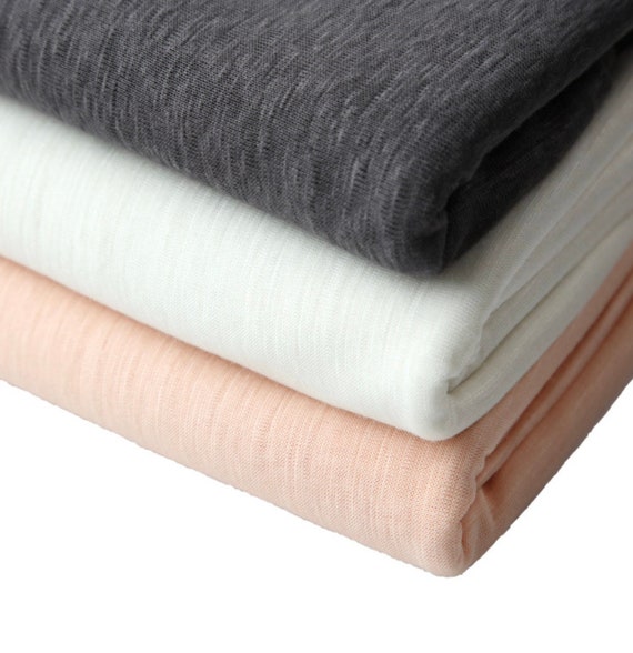 Knit ramie jersey fabric by the yard