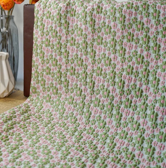 Jacquard brocade fabric by the yard