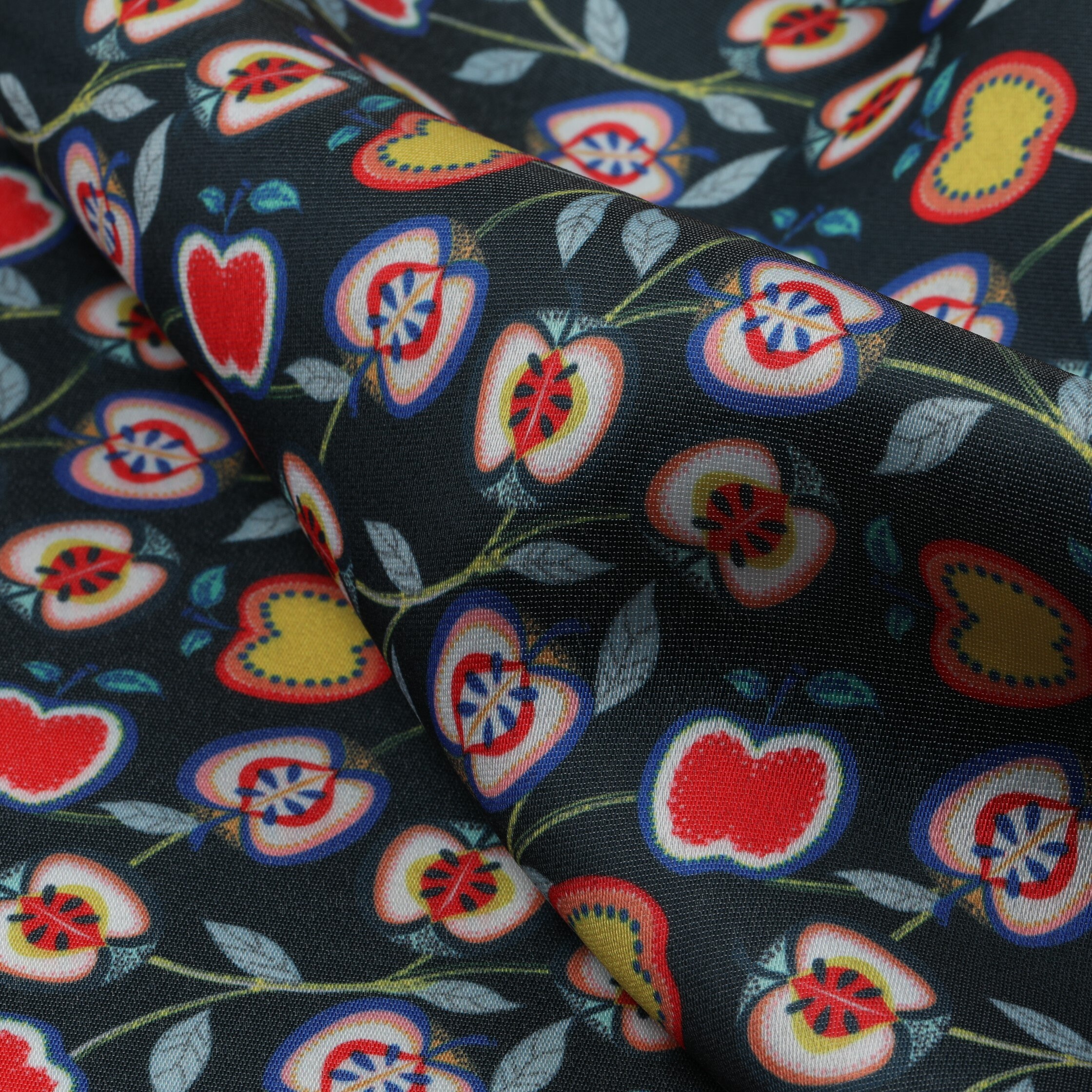 Print silk fabric by the yard Etsy