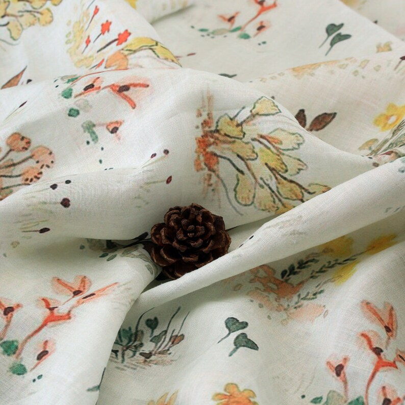 Print ramie fabric light weight ramie fabric by the yard