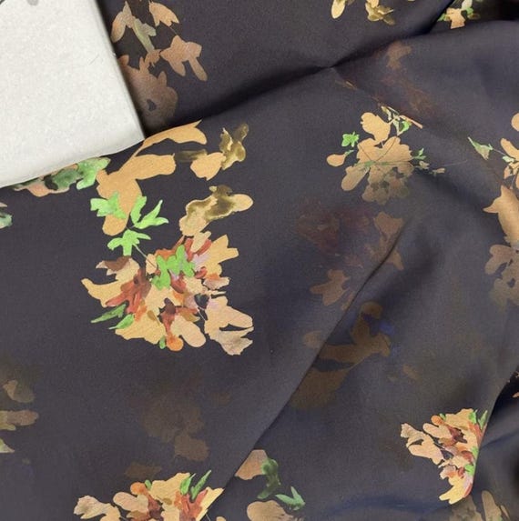 Floral Print viscose fabric by the yard