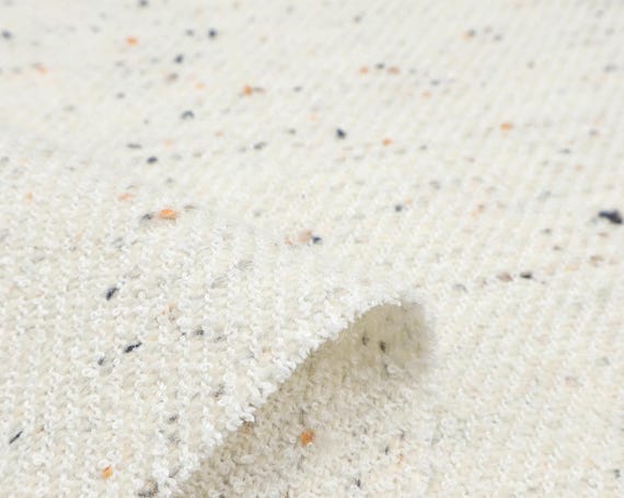 Tweed wool fabric by the yard