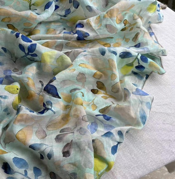 Print ramie fabric by the yard