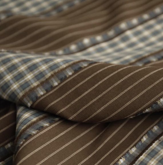 Jacquard cotton fabric by the yard