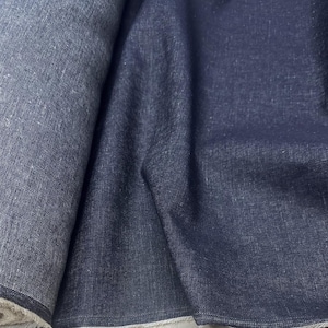 Denim Linen fabric by the yard