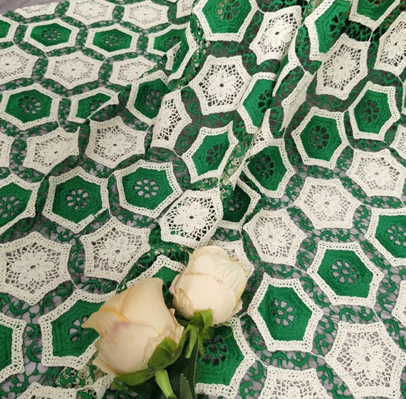 Embroidery guipure fabric By the yard