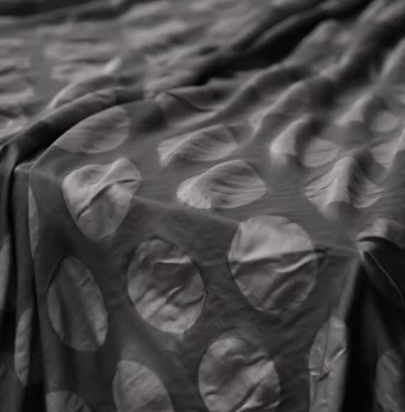 Polka Dots Jacquard Triacetate fabric by the yard